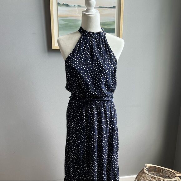 PRETTYGARDEN Women’s Halter Neck Maxi Dress Sleeveless Backless Sundress NWT - Picture 3 of 15